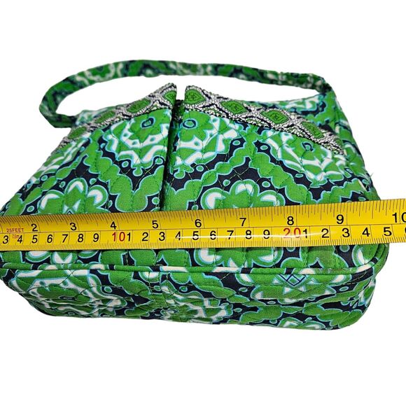 Liz & Co Quilted Green Purse Bohemian Bag Grannycore Beach Mandala Washable - Picture 8 of 16